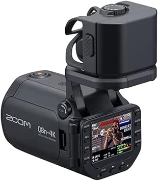 Zoom Q8n-4K Handy Video Recorder Bundle with 128GB Memory Card and Ruggard Onyx 25 Camcorder Bag