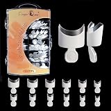FINGER QUEEN Nagelspitzen Kurze Französisch Falsche Nägel Tips 120pcs in 12 Größen Acryl Fake Nail Tips für DIY-Nagelkunst und Nagelstudios (Transparent)