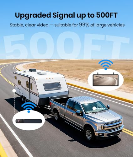 AUTO-VOX Solar Wireless Backup Camera w/ 7.2" HD Split-Screen Monitor, Dual Antenna & 1080P Color Night Vision - image 5