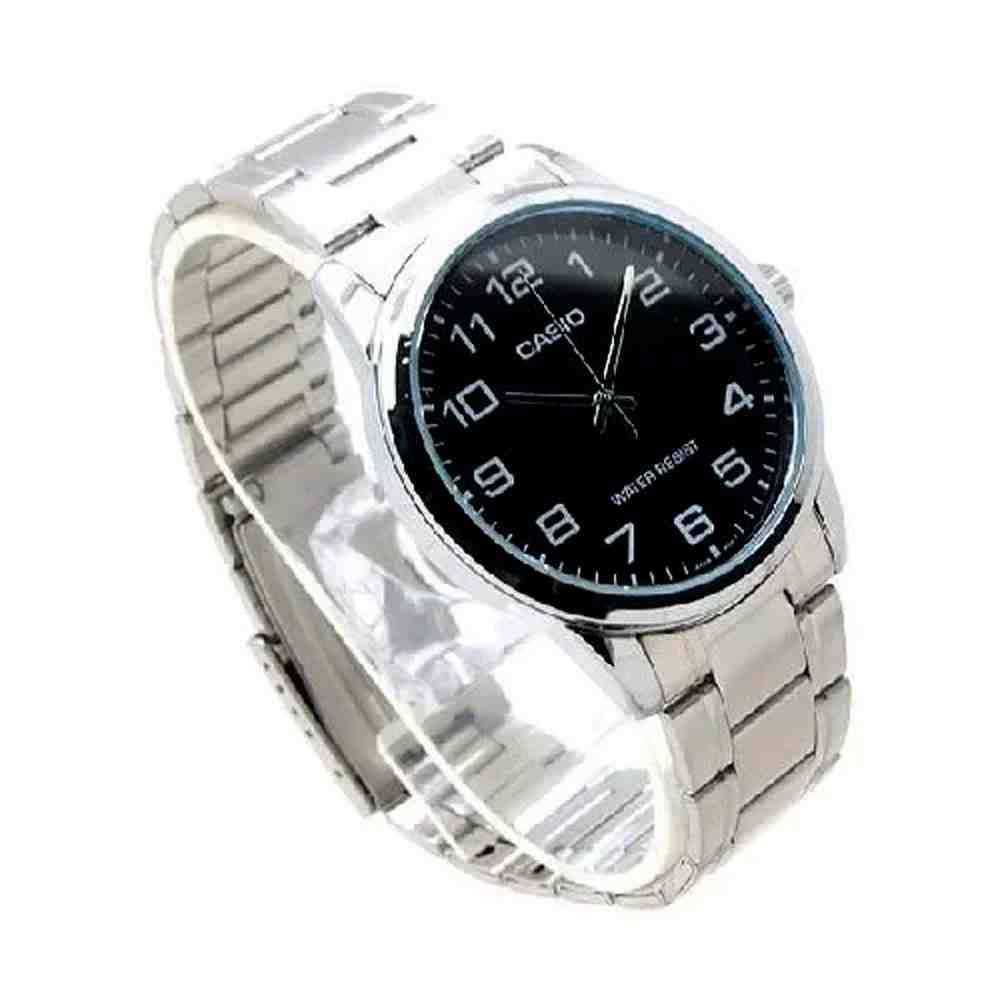 Casio MTPV001D-1B męski zegarek kwarcowy w kolorze srebrnym