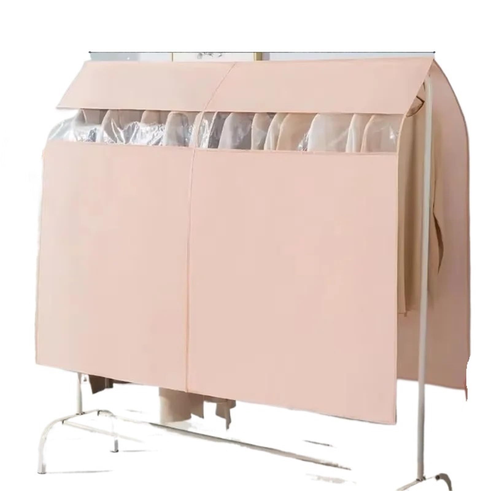 Clothes Rail Cover Clothing Dust Cover Three Dimensional Transparent Bag For Home Use Hanging Storage Fully Enclosed(Color 8-130x120cm)