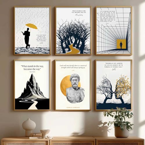 Image of kotart Premium Digital Madhubani Art Paintings with Frame for Home Decor - Framed Painting Living Room Bedroom Office - Wall Decoration - Pack of 6 (14X20 Inch, D)
