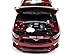 2017 Ford Mustang 5.0 GT Ruby Red Metallic with Silver Stripes 1/18 and 1/64 2 Cars Set Limited Edition to 1002 Pieces Worldwide Diecast Model Cars by Autoworld AW245