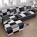 AleXanDer1 Sofa Cover Couvertures De Canapé Flexibles 2 PCS, Utilisées dans Le Salon en Forme De Canapé en Forme De Couverture De Canapé d'angle