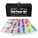 UnityStar Gel Pens Set, 180 Assorted Unique Colors (No Duplicate) Adult Coloring Gel Pens with Metallic Neon Glitter Magic Colors & Gift Box for Painting Drawing Writing