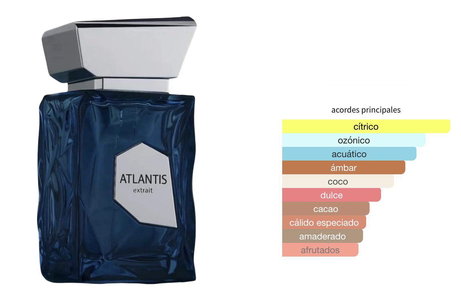 Atlantis Extrait Perfume Árabe Unisex Extrait de Parfum 100ml de Larga Duración, Incluye Atomizador Recargable, Mandarina Sandía Coco Ámbar Gris Cacao, Fragancia Intensa Frutal (Atlantis Extrait)