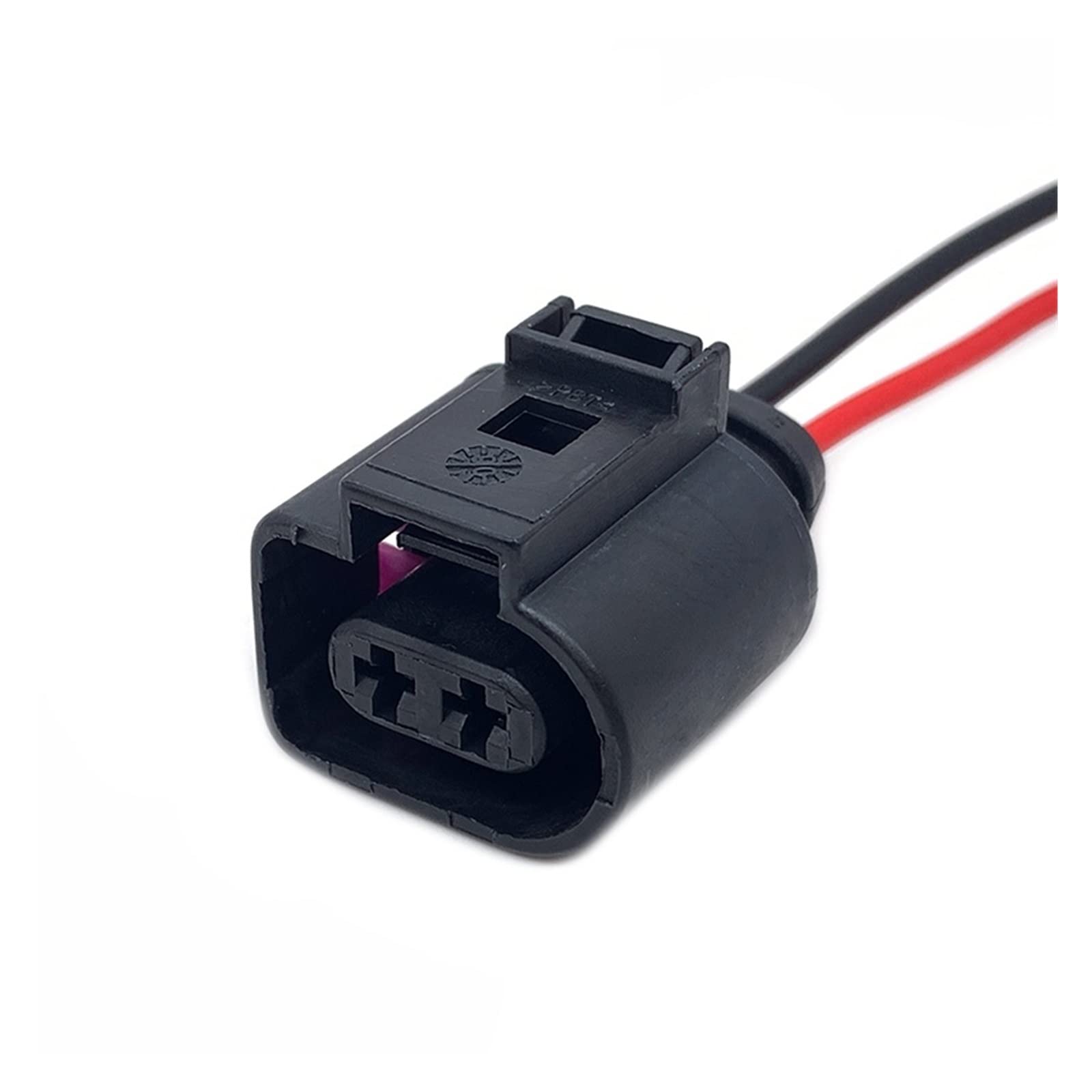 BUIEX 2/3/4/5/6/8/10 Pin 3.5mm Auto Ignition Coil Electrical Waterproof Connector Horn Sensor Plug with Cable 1J0973722 Compatible with VW (Color : 2P of 1J0973722A, Size : 1 Pc)