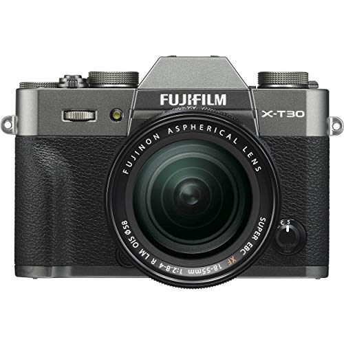 Fujifilm X-T30 Mirrorless Digital Camera w/XF18-55mm F2.8-4.0 R LM OIS Lens, Charcoal Silver