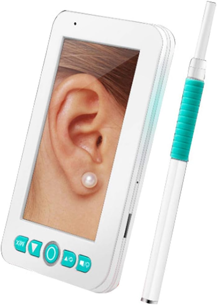 Otoscopio del Oído, El Oído Cámara Inalámbrica, 5.5Mm Mini Cámara De Inspección Kit De Eliminación De Cerumen, Útiles De Limpieza para La Cera De Oído para Dispositivos iOS Y Android
