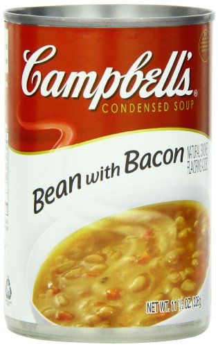 Campbell's Condensed Soup, Bean with Bacon, 11.5 Ounce (Pack of 24)