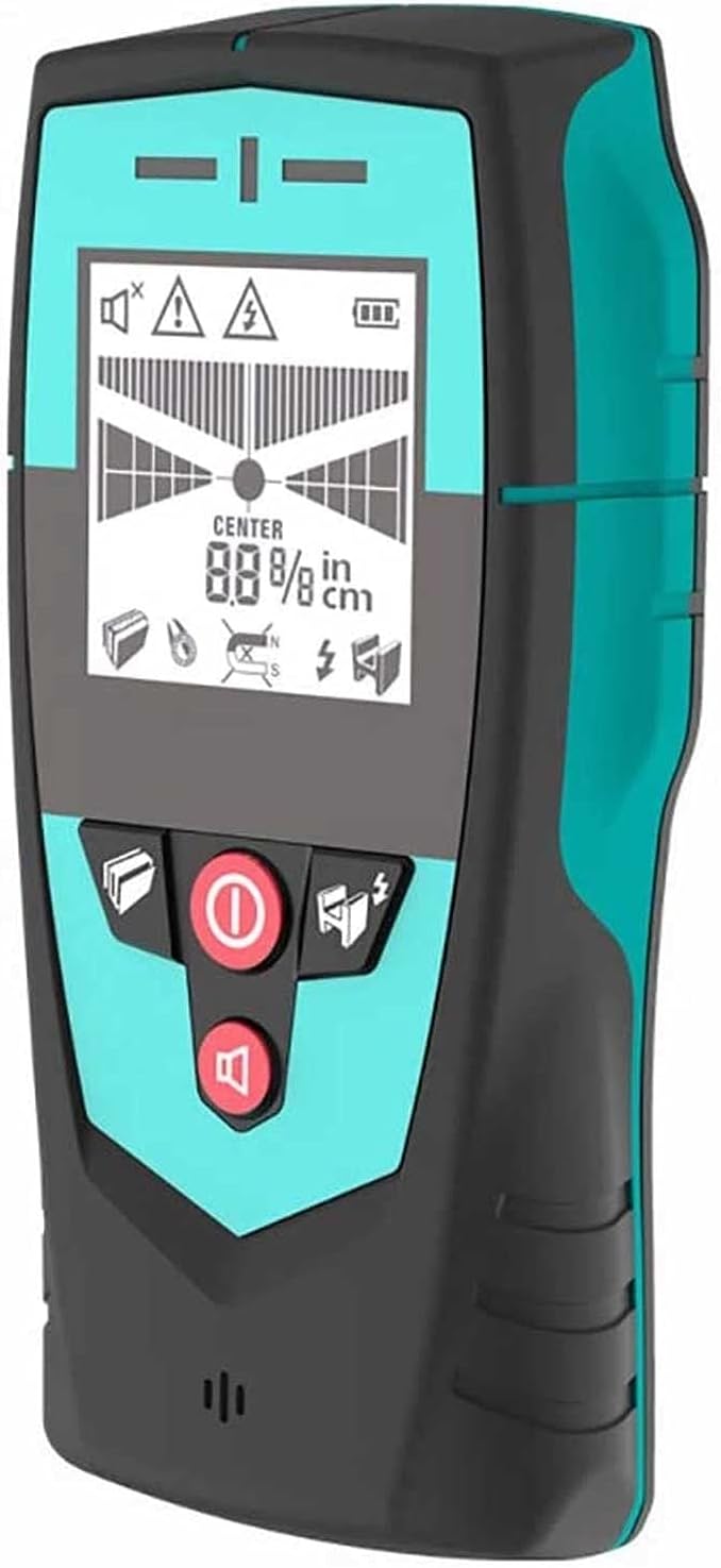 Detector 3 in 1 Mutifunction Wall Scanner with Upgraded Smart Sensor, HD LCD Display and for Wood AC Wire Metal Studs Cable Joist Detection LCD Display