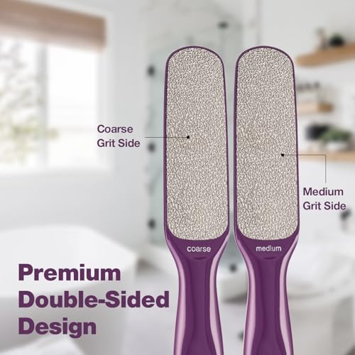 Image of Probelle Double Sided Multidirectional Nickel Foot File Callus Remover - Immediately Reduces calluses and Corns to Powder for Instant Results, Safe Tool (Purple)