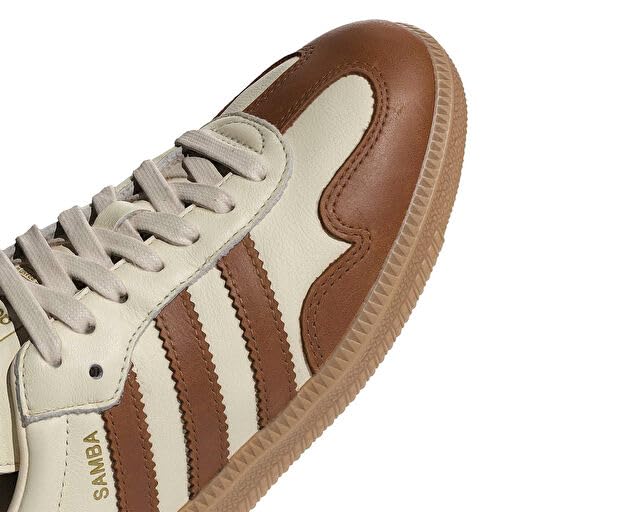 Image of adidas Samba Og W Women's 3 Strip Retro 70S Limt EDI Trainers (White Brown, US 7)