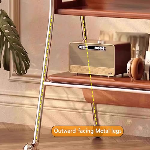 Soporte móvil para TV con ruedas y estantes miniatura 5