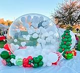 Inflatable Clear Bubble Tent 10ft, Commercial Grade Tarpaulin PVC Kids Party Balloons Bubble Tent House Transparent Dome Bubble Tents for Commercial/Outdoor/Backyard/Garden