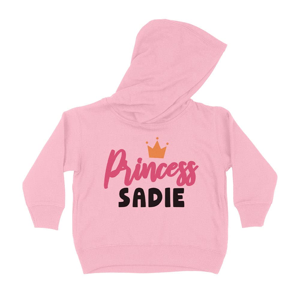 Princess Sadie Kids Hoodie Sweatshirt Toddler 5T Light Pink