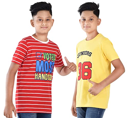 Image of Clothe Funn Boys T-Shirts Round Neck (Pack of 2)