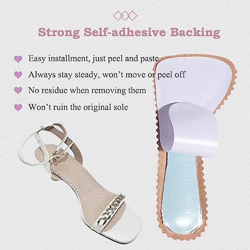 Plantillas de cuero para tacones altos mujeres 6-7 miniatura 7
