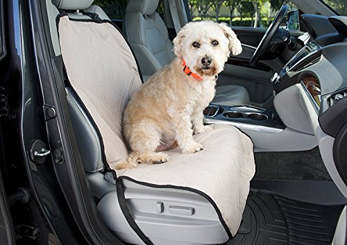 IMK9 Dog Seat Protector for Cars – Front Dog Seat Cover for Your Auto’s Bucket Seat – Non-Slip Backing – Bonus Pet Seat Belt Included