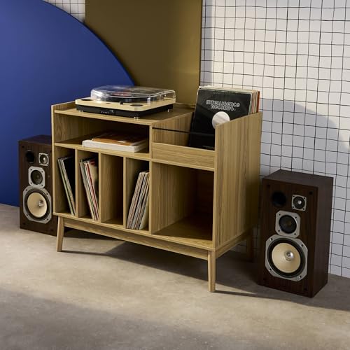 Console vinyle haut de gamme Dune décor bois noble sweeek - 5