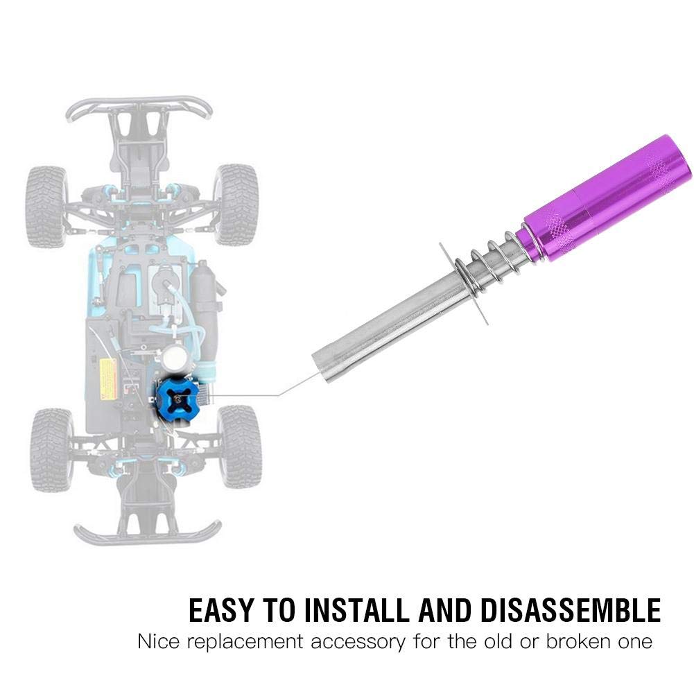 Encendedor De Bujía Para Coche RC – VGEBY1 80103, Compatible Con HSP 1/10, Color Púrpura, De Aluminio