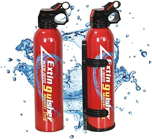 Mizuki Dog Fire Extinguisher 2 Count,Extinguishers for The House,Car,Work,Camping,Extinguishing Solid Material Fires,Liquid Fires,Charged Material Fires,Cooking Fires