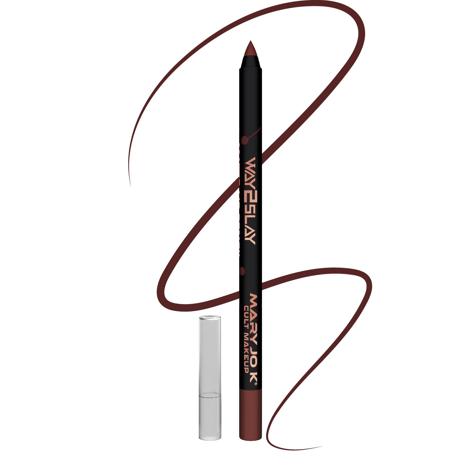 Mary Jo K Matte Lip Pencil H.D Finishing - Brown | Long-Lasting | Precise Application