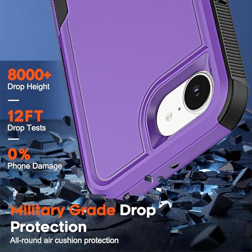 Coque iPhone 16E antichoc violette idéale pour les activités