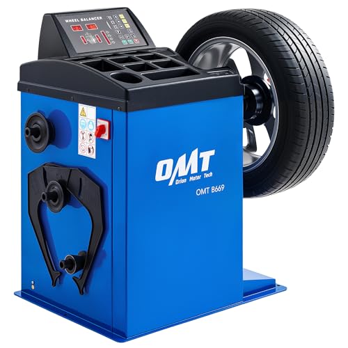 Orion Motor Tech 24 in. Wheel Balancing Machine, Wheel Balancer for 3 to 12 in. Rim Width Car SUV Dirt Road Bike, Tire Balancer Machine with LCD Display Storage Tray for Dynamic & Static Balancing
