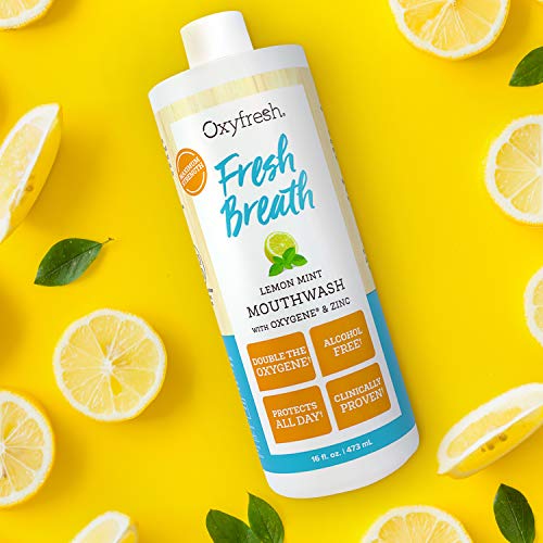 image for Oxyfresh Fresh Breath Lemon Mint Mouthwash | Award-Winning, Dentist-Re