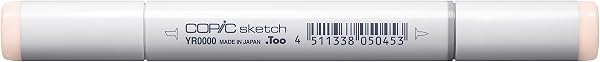 Copic Sketch Pale Chiffon YR0000 – Professional Dual Tip Marker – Refillable Marker, Ultra Blendable and with Replaceable Tips – for Illustrations, Comics and Technical Drawings - 1