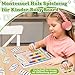 Montessori Spielzeug ab 3 4 5 6 Jahre Junge Mädchen: Motorikspielzeug Geschenk Junge 4-5-6-7 Jahre Geburtstagsgeschenk Activity Board für Kinderspielzeug ab 3-8 Jahr Holzspielzeug Lernspiele Labyrinth