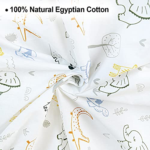 Phf 100% Cotton Crib Sheets Fitted 2 Pack, Soft Breathable Comfortable Baby Sheet Set For Boys Girls Neutral, Premium Crib Sheets Fits Standard Crib And Toddler Mattress 28In X 52In, Woodland Animals #TOP3
