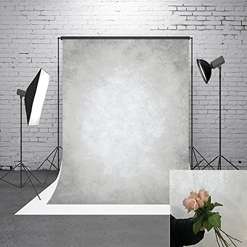 Fondo fotográfico gris 5x7ft textura sólida miniatura 2