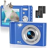 📷【Cámara digital FHD 2.7K y 48MP】Esta Cámara de Fotos cuenta con una Potente Tecnología óptica, Resolución de Video Ultra HD 2.7K y Resolución de Imagen de 48.0 megapíxeles para capturar los momentos más emocionantes con una mejor calidad de imagen o video. Pantalla LCD de 2,8 pulgadas, Siempre puede usar esta Camara Digital Compacta para grabar momentos divertidos con amigos, familiares y niños.