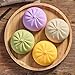 Dumpling Squishy, Mystery Giant Glitter Dumpling Squishy, Mini Rainbow Dumplings Stress Ball, Cute Anxiety Relief Fidget Dumplings Toy, Soft Bun Squeeze Decompression Dough for Adults (Purple)