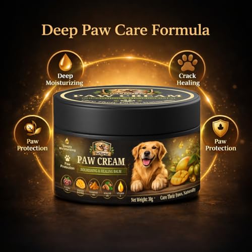 Image of Paw Cream 30g + Pet Wipes 100 Sheets Combo | Moisturizing Paw Balm with Peppermint Oil & Mango Butter | Cleaning Wipes for Dog | Daily Grooming Care for Paws, Coat, Dirt Removal & Hygiene