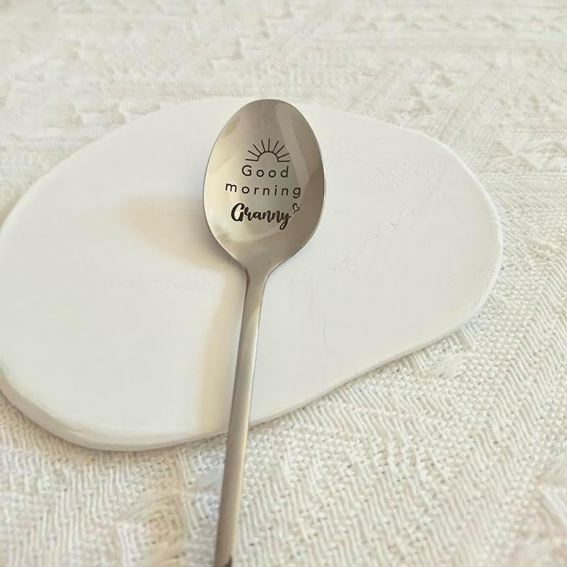 Miniatura 2 de Cucharas de regalo para abuelita de nieta y nieto, cuchara para abuelita, regalos divertidos para los amantes del café, té, cuchara para abuelita,