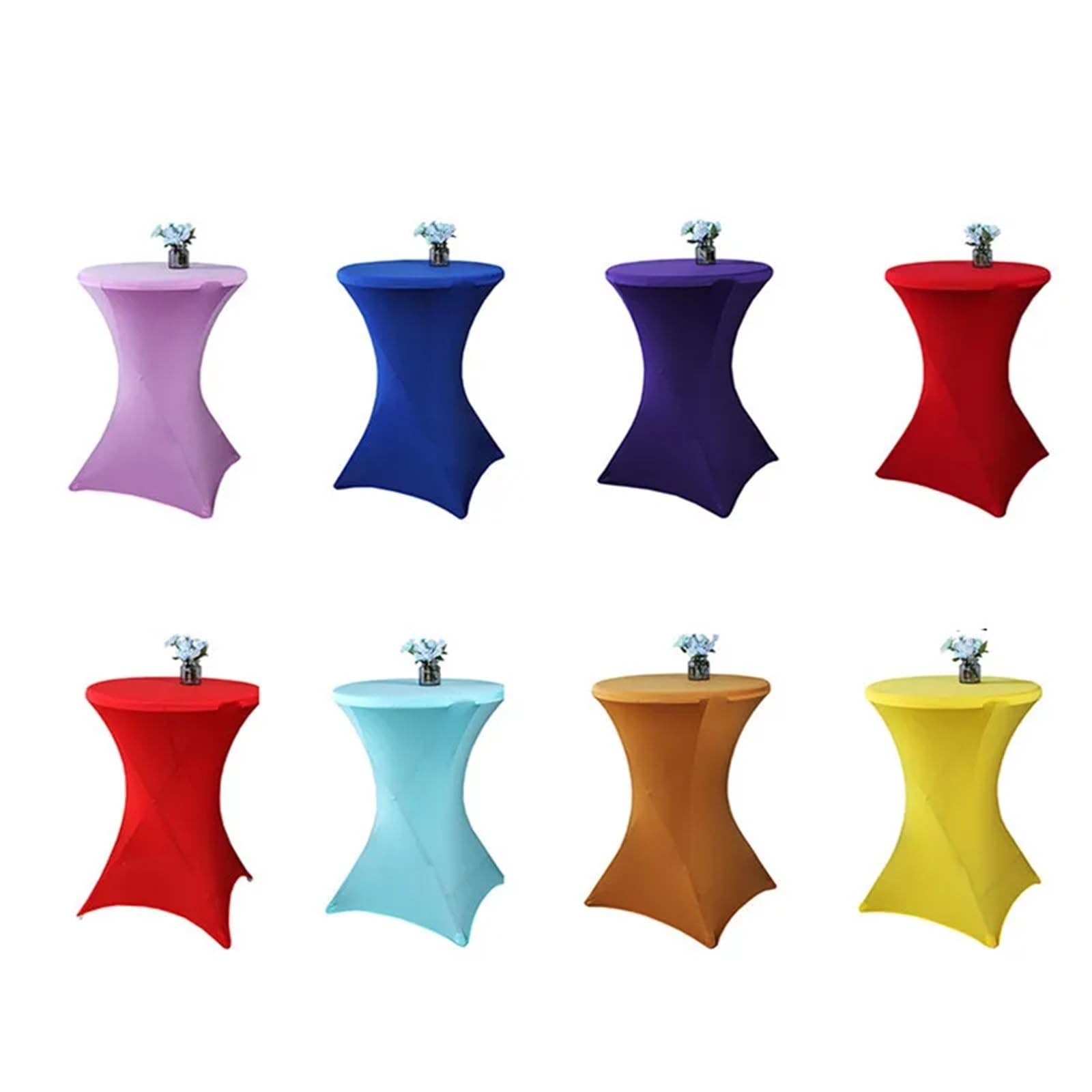 Cubierta de Mesa Spandex | Multicolor 60-80x110cm Decoración de fiesta de cumpleaños de boda: mantel(Q,70x110cm)