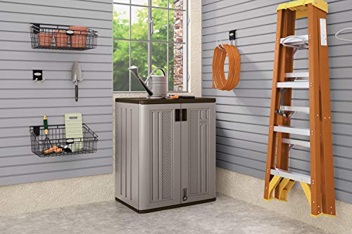Suncast Resin Outdoor Garage Storage Cabinet #TOP24