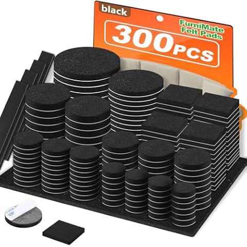 FURNIMATE Felt Furniture Pads 300 PCS Cover