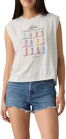 Levis Womens Graphic Boxy Tank