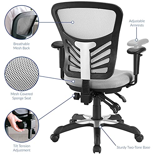 Modway Eei-757-Gry Articulate Ergonomic Mesh Office Chair In Gray #TOP7