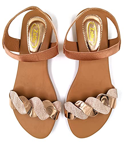ZaHu Women flats sandals girls stylish fancy flat fashion sandals ladies footwear sandals flat sandal for women and girls - Image 4