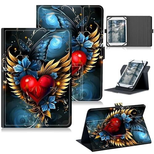 RWUTYTIUL Schutzhülle für Walmart Onn 20,3 cm (8 Zoll) 2024 (Modell: 100135923) Universal-Tablet-Hülle, 360 Grad drehbarer Ständer, Schutzhülle mit Standfunktion & mehreren Betrachtungsmöglichkeiten