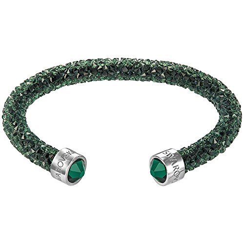 Preisvergleich Produktbild Swarovski Damen-Armreif Crystaldust Bracelet Edelstahl Kristall grün Rundschliff - 5250690