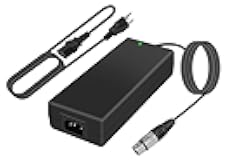 Kircuit XLR 4Pin Female Plug AC/DC Adapter Compatible with IDX Model IA-60 IA-60A IA-70 IA-70A Single-Channel DC Power Supply Unit IDX System Technology 13.8V 4.3A 14.5V 4.8A Cord Cable Charger PSU