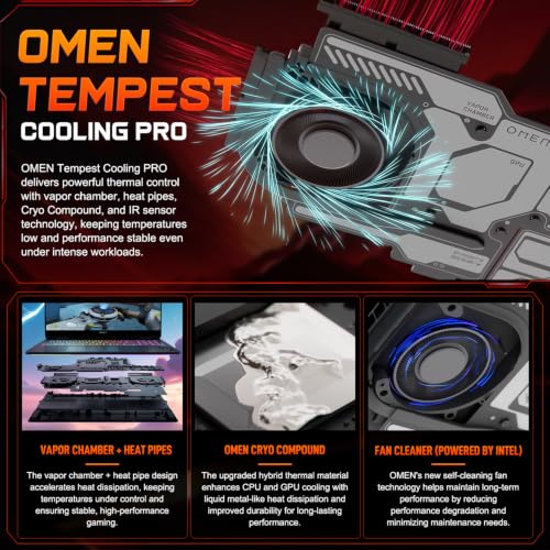 Image of HP Omen MAX 16 5070 & AMD Ryzen AI 7 350 Gaming Laptop, 32GB DDR5 + 2TB SSD