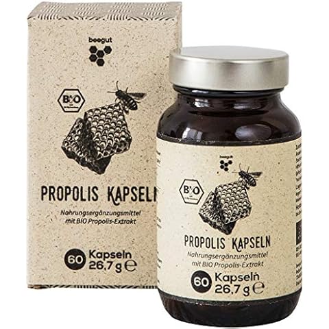 beegut BIO Propolis Kapseln mit BIO Propolis Extrakt in pflanzlicher Kapsel Cover