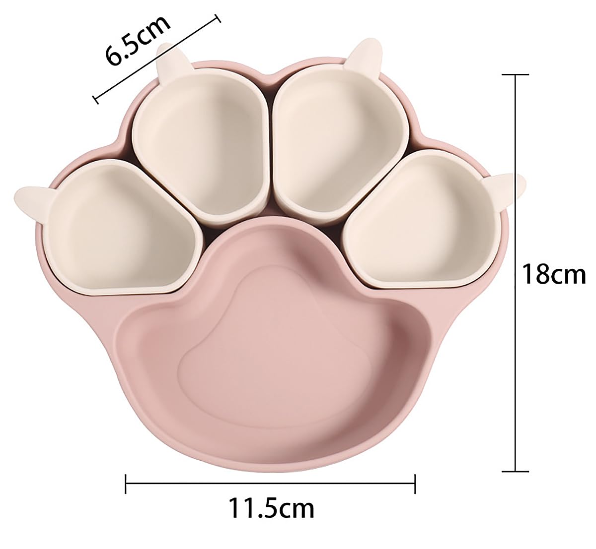 onkemu ベビー食器セット 5グリッド ピンクサムネイル2